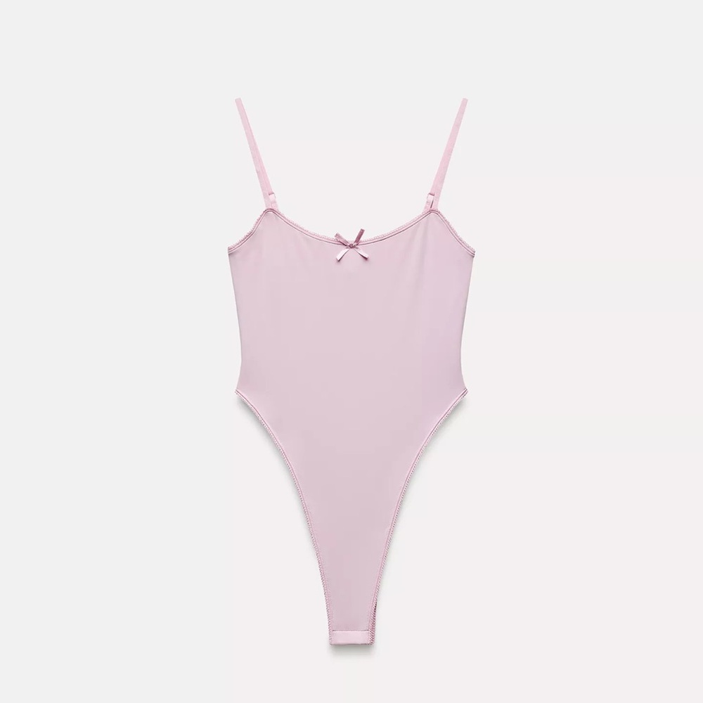 Zara Pink One Piece bodysuit